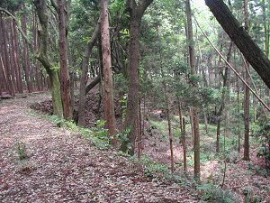 額田城跡を含む額田地区案内板